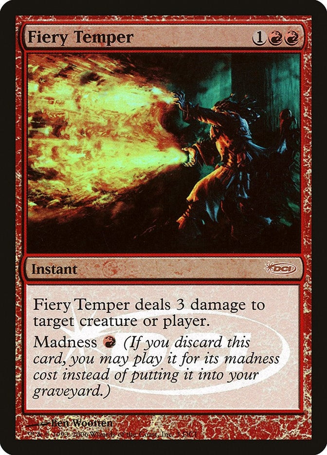 Image for Fiery Temper (3) (WPN & Gateway Promos) - Magic: The Gathering