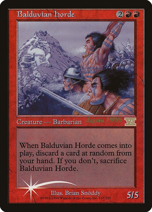 Image for Balduvian Horde (167) (Unique and Miscellaneous Promos) - Magic: The Gathering