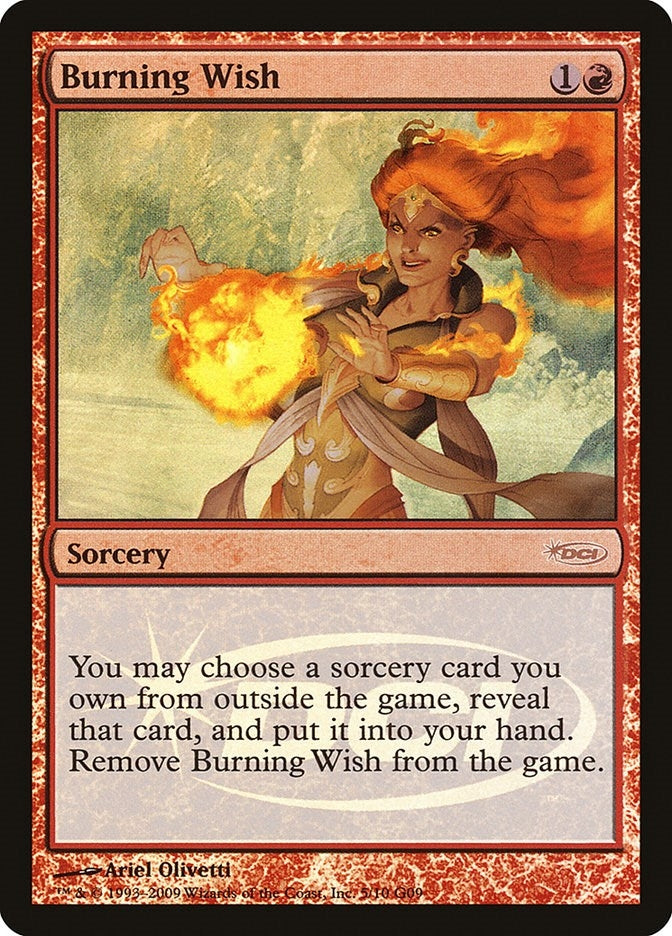 Image for Burning Wish (5) (Judge Promos) - Magic: The Gathering