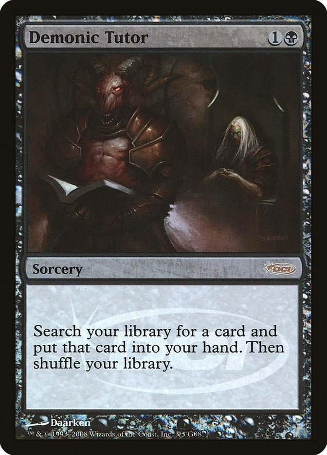 Image for Demonic Tutor (3) (Judge Promos) - Magic: The Gathering