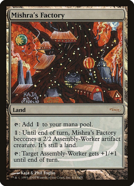 Image for Mishra's Factory (4) (Judge Promos) - Magic: The Gathering