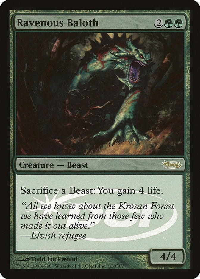 Image for Ravenous Baloth (1) (Judge Promos) - Magic: The Gathering