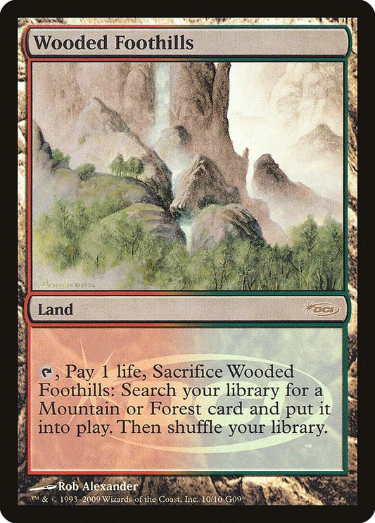 Image for Wooded Foothills (10) (Judge Promos) - Magic: The Gathering