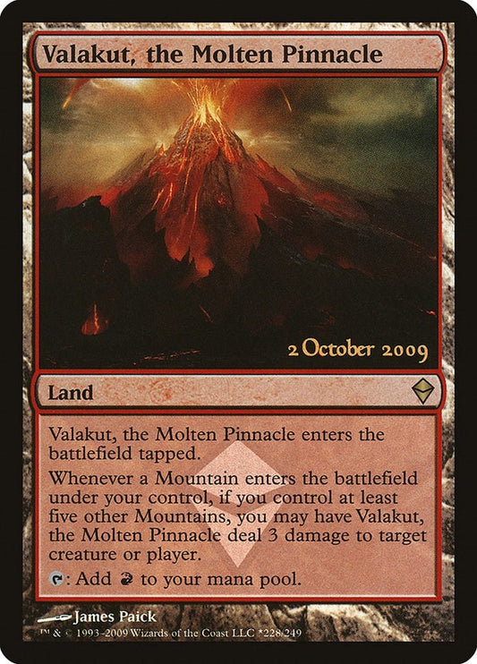 Image for Valakut, the Molten Pinnacle (228) (Launch Party & Release Event Promos) - Magic: The Gathering