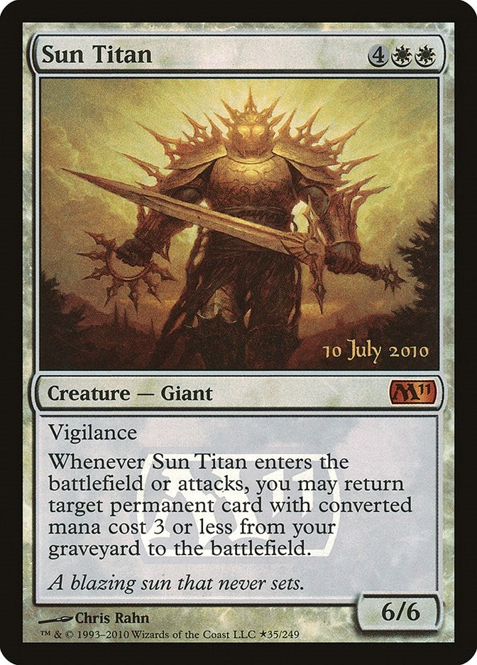 Image for Sun Titan (35) (Prerelease Cards) - Magic: The Gathering