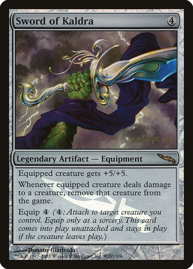 Image for Sword of Kaldra (251) (Prerelease Cards) - Magic: The Gathering