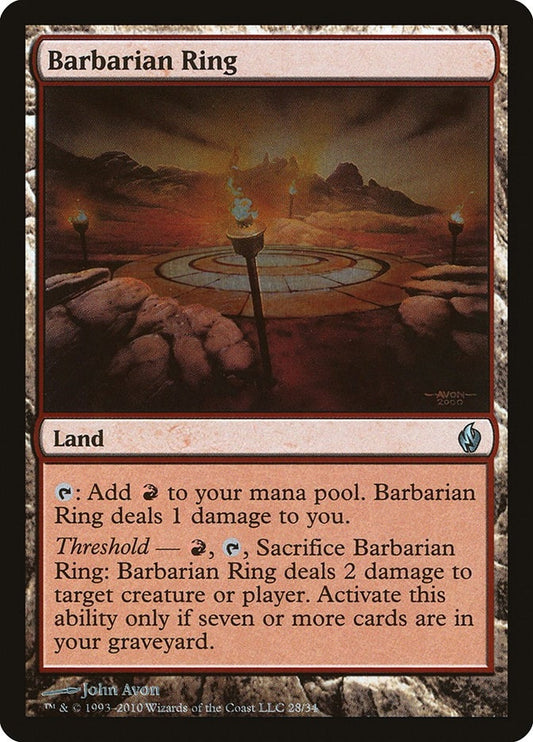 Image for Barbarian Ring (28) (Premium Deck Series: Fire and Lightning) - Magic: The Gathering