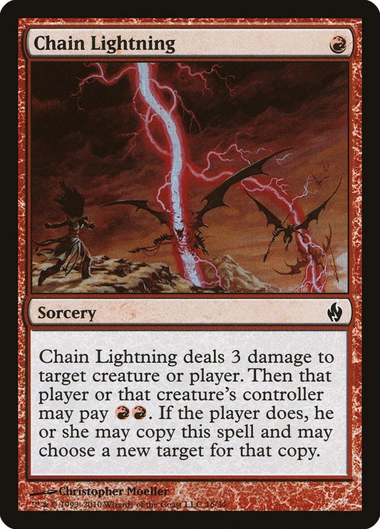 Image for Chain Lightning (16) (Premium Deck Series: Fire and Lightning) - Magic: The Gathering