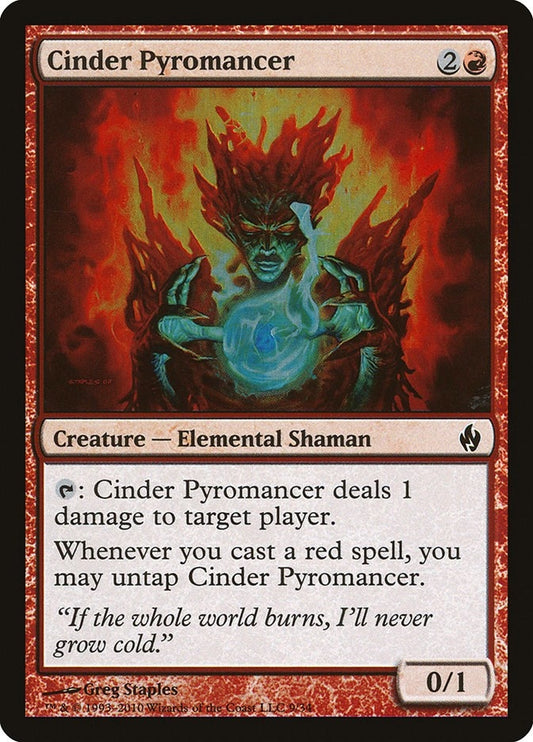 Image for Cinder Pyromancer (9) (Premium Deck Series: Fire and Lightning) - Magic: The Gathering