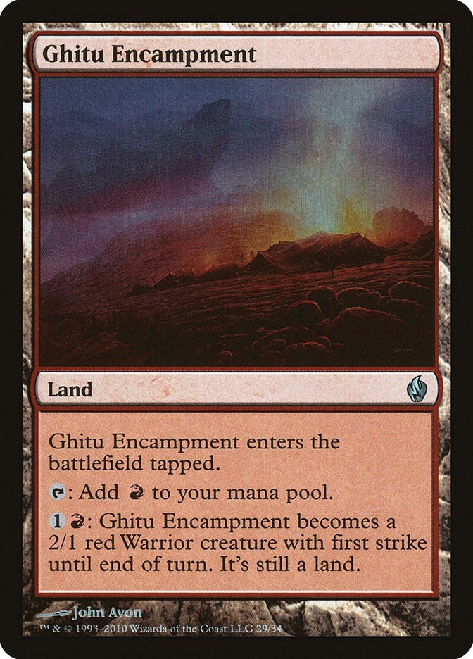 Image for Ghitu Encampment (29) (Premium Deck Series: Fire and Lightning) - Magic: The Gathering
