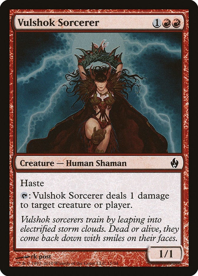 Image for Vulshok Sorcerer (11) (Premium Deck Series: Fire and Lightning) - Magic: The Gathering