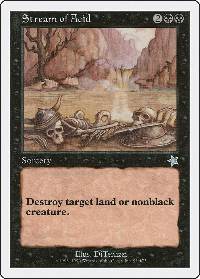 Image for Stream of Acid (91) (Starter 1999) - Magic: The Gathering