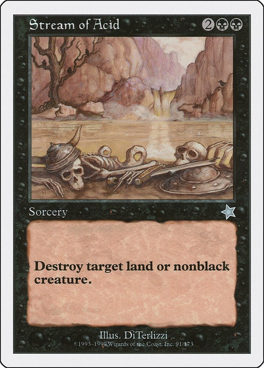 Image for Stream of Acid (91) (Starter 1999) - Magic: The Gathering