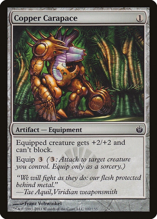 Image for Copper Carapace (102) (Mirrodin Besieged) - Magic: The Gathering