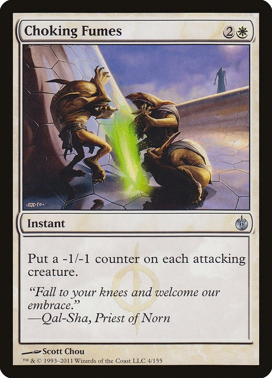 Image for Choking Fumes (4) (Mirrodin Besieged) - Magic: The Gathering