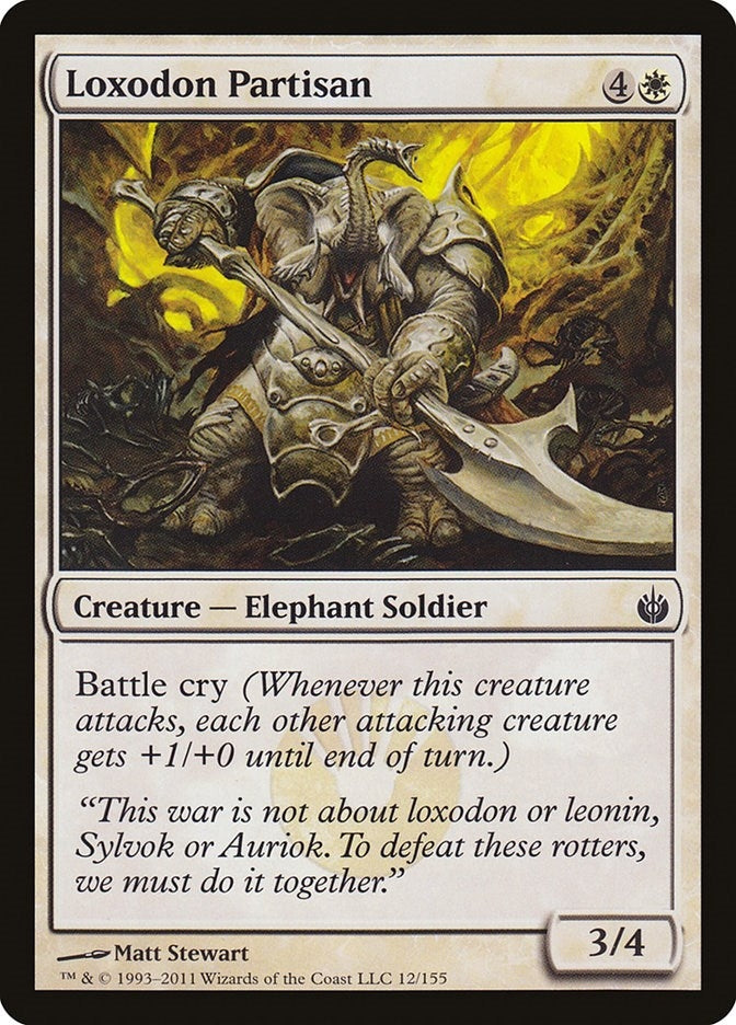 Image for Loxodon Partisan (12) (Mirrodin Besieged) - Magic: The Gathering