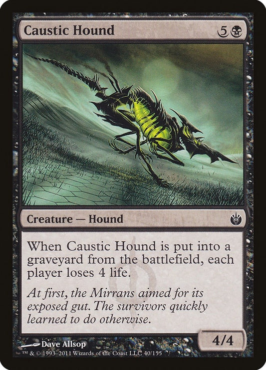 Image for Caustic Hound (40) (Mirrodin Besieged) - Magic: The Gathering