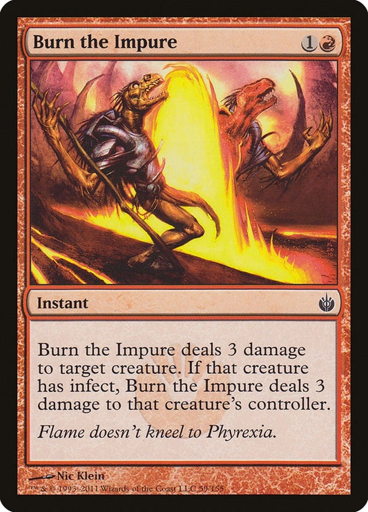 Image for Burn the Impure (59) (Mirrodin Besieged) - Magic: The Gathering
