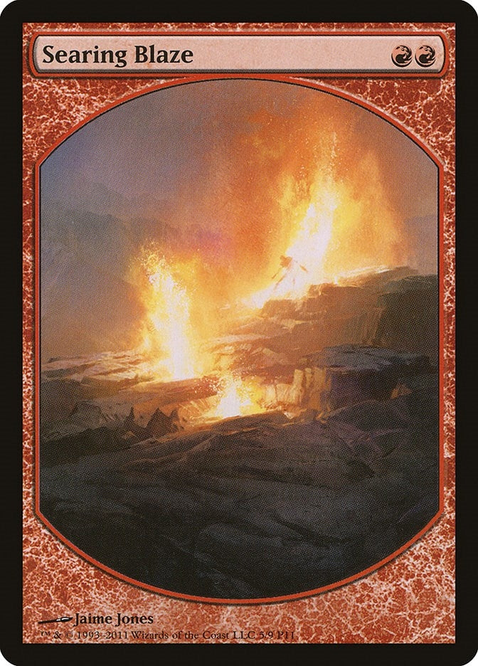 Image for Searing Blaze (5) (Magic Player Rewards) - Magic: The Gathering