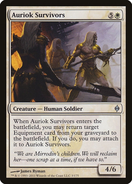 Image for Auriok Survivors (3) (New Phyrexia) - Magic: The Gathering