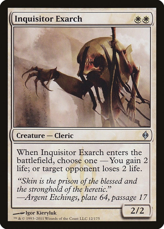 Image for Inquisitor Exarch (12) (New Phyrexia) - Magic: The Gathering