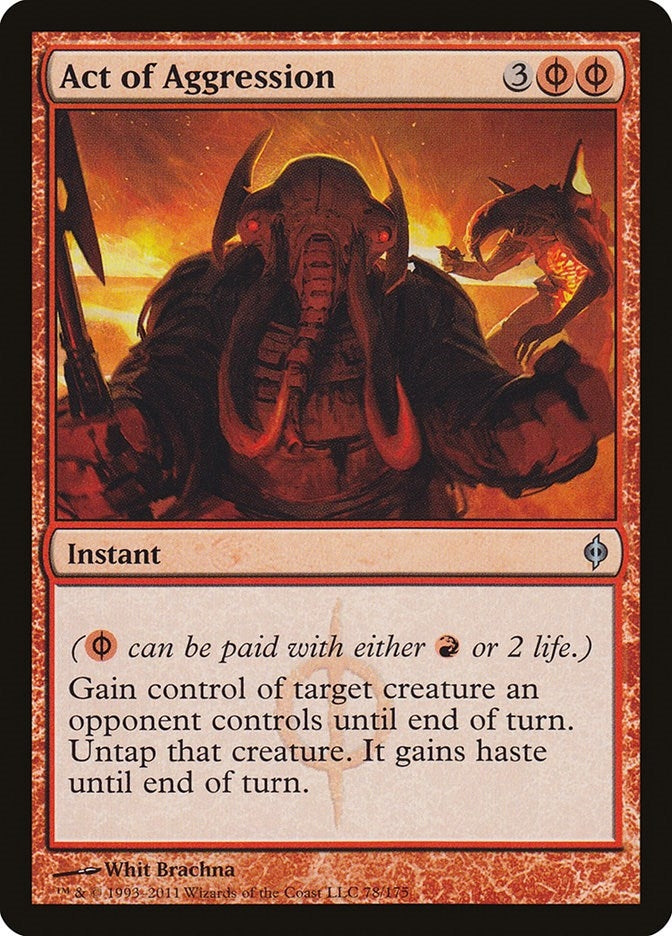 Image for Act of Aggression (78) (New Phyrexia) - Magic: The Gathering