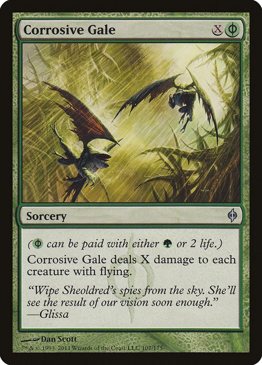 Image for Corrosive Gale (107) (New Phyrexia) - Magic: The Gathering