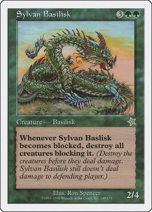 Image for Sylvan Basilisk (145) (Starter 1999) - Magic: The Gathering