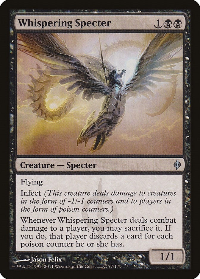 Image for Whispering Specter (77) (New Phyrexia) - Magic: The Gathering