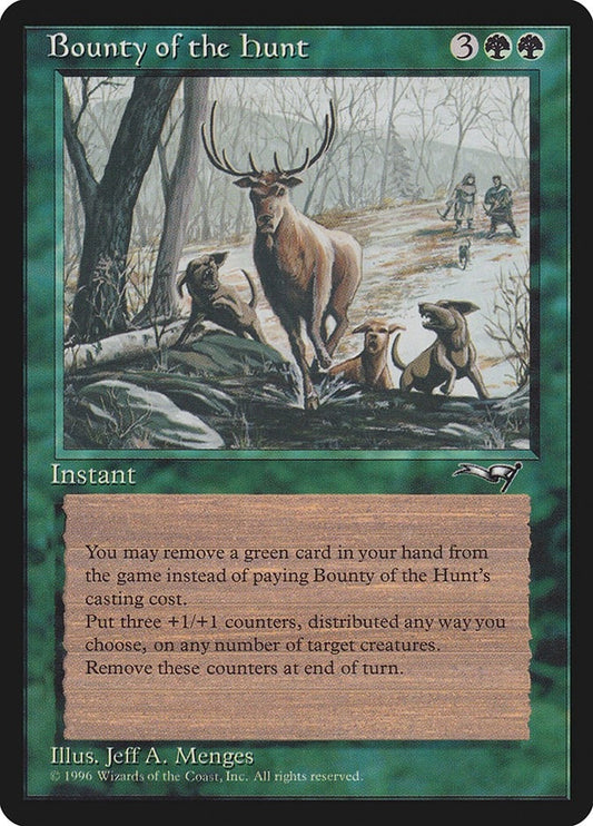 Image for Bounty of the Hunt (Alliances) - Magic: The Gathering