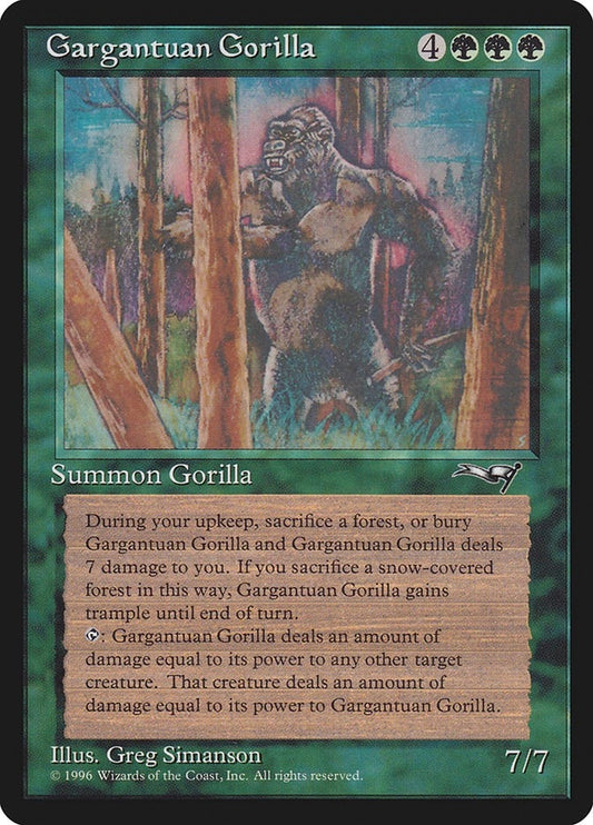 Image for Gargantuan Gorilla (72) (Alliances) - Magic: The Gathering