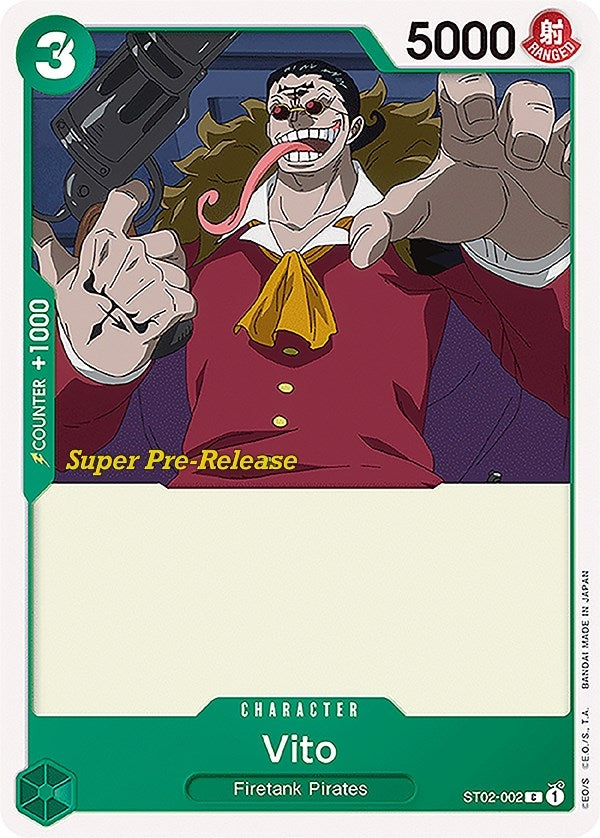 Image for Vito (ST02-002) (Super Pre-Release Starter Deck 2: Worst Generation) - One Piece Card Game