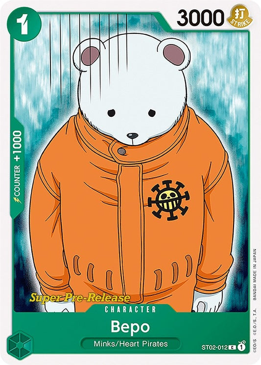 Image for Bepo (ST02-012) (Super Pre-Release Starter Deck 2: Worst Generation) - One Piece Card Game