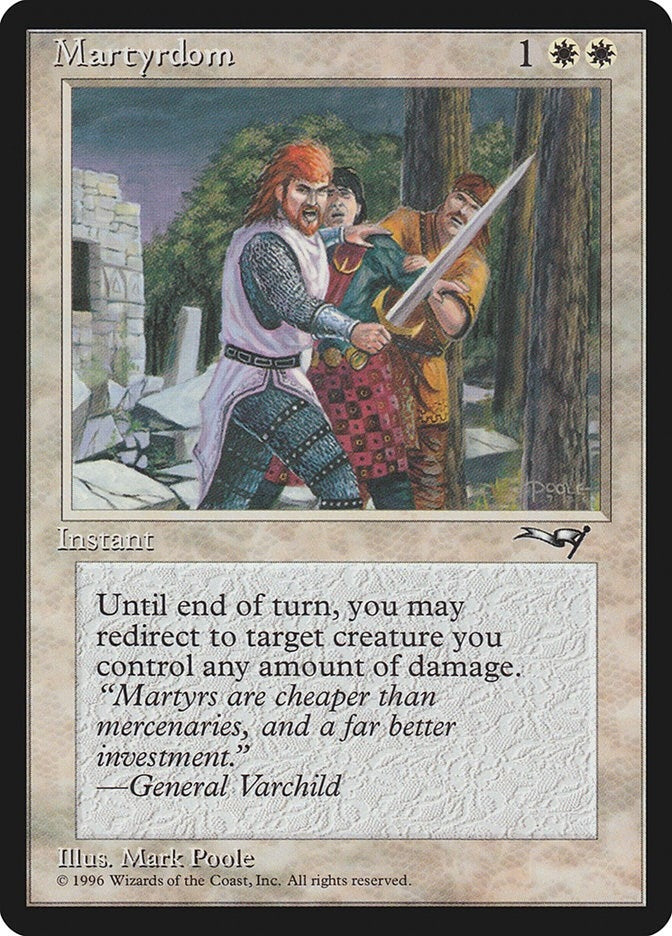 Image for Martyrdom (139) (Alliances) - Magic: The Gathering