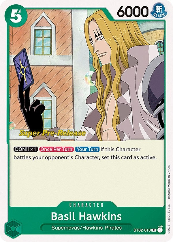 Image for Basil Hawkins (ST02-010) (Super Pre-Release Starter Deck 2: Worst Generation) - One Piece Card Game
