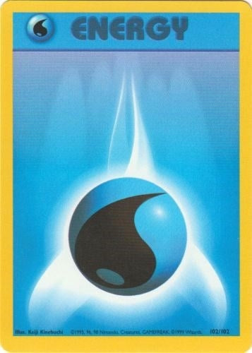 Image for Water Energy (102/102) (Base Set) - Pokemon