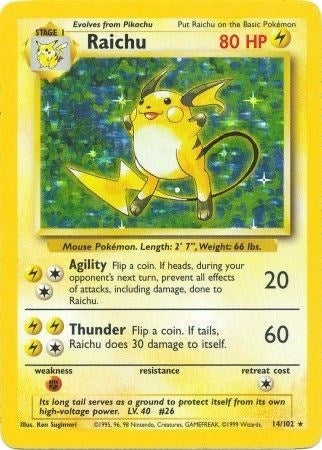 Image for Raichu (014/102) (Base Set) - Pokemon
