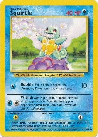 Image for Squirtle (063/102) (Base Set) - Pokemon
