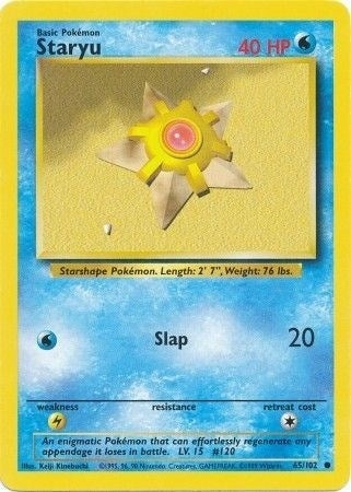 Image for Staryu (065/102) (Base Set) - Pokemon