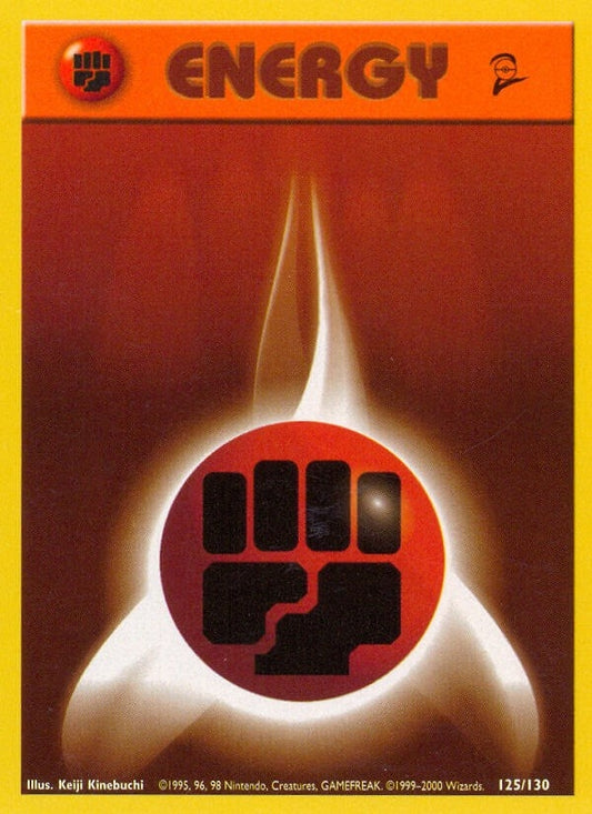 Image for Fighting Energy (125/130) (Base Set 2) - Pokemon