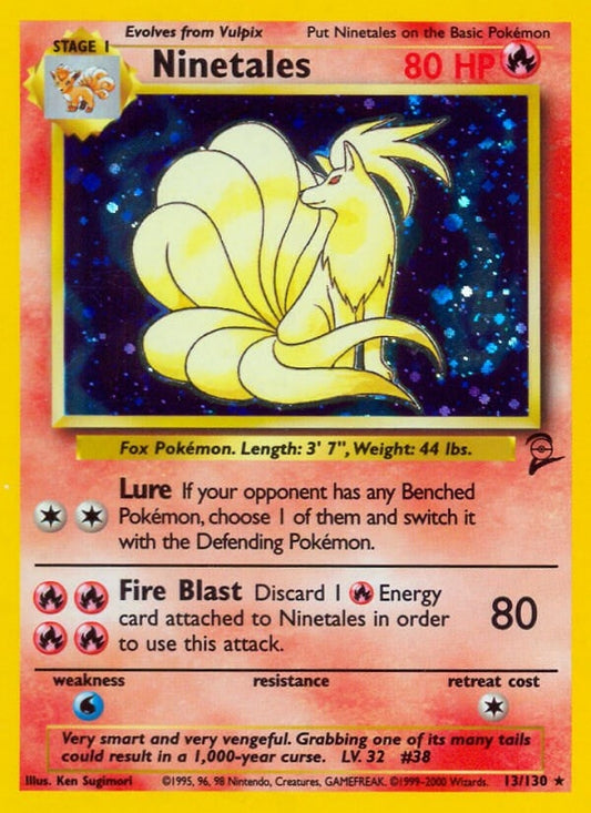 Image for Ninetales (013/130) (Base Set 2) - Pokemon