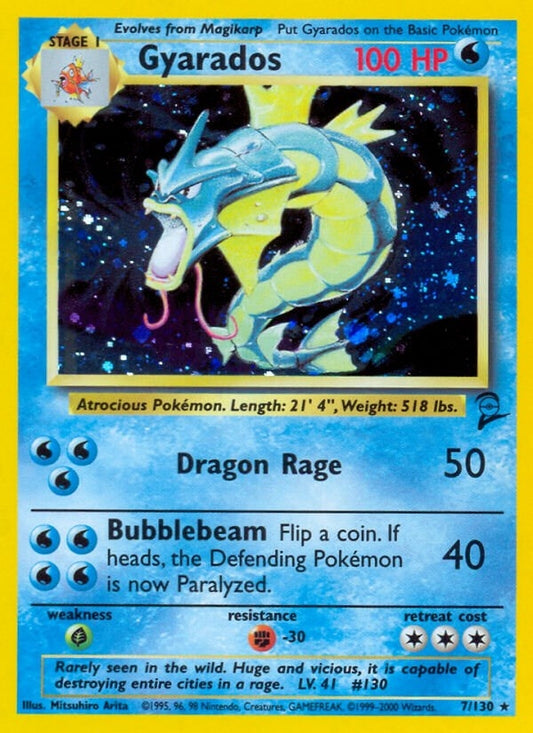 Image for Gyarados (007/130) (Base Set 2) - Pokemon