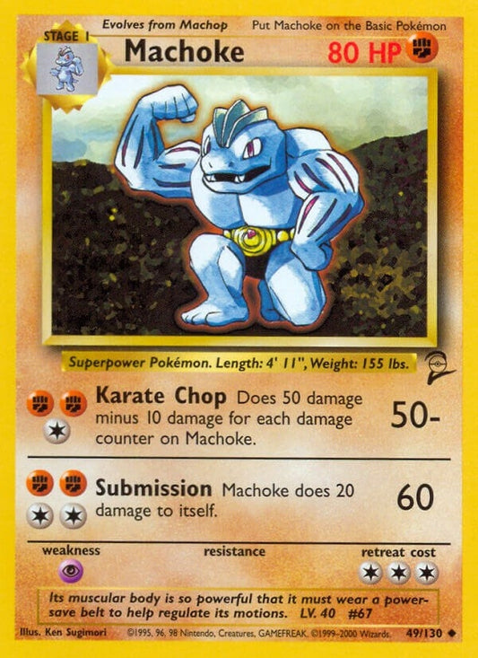 Image for Machoke (049/130) (Base Set 2) - Pokemon