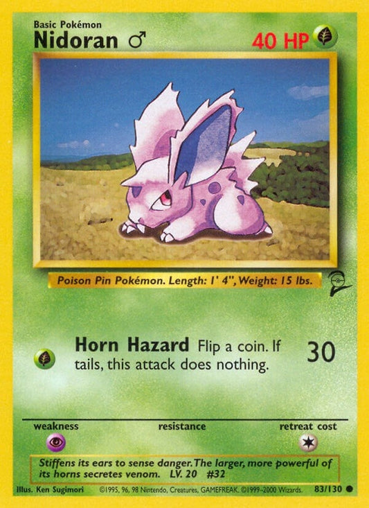 Image for Nidoran M (083/130) (Base Set 2) - Pokemon