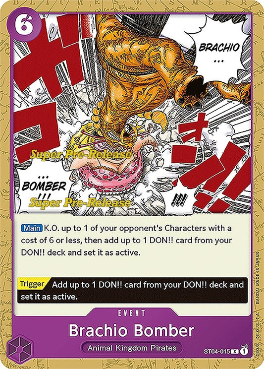 Image for Brachio Bomber (ST04-015) (Super Pre-Release Starter Deck 4: Animal Kingdom Pirates) - One Piece Card Game