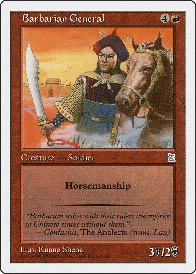 Image for Barbarian General (100) (Portal Three Kingdoms) - Magic: The Gathering