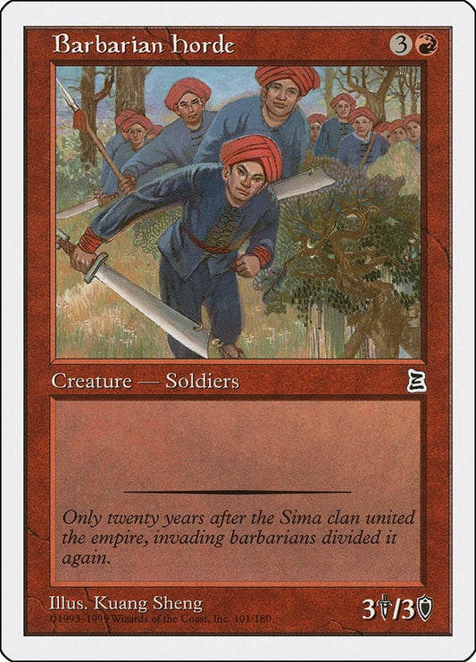 Image for Barbarian Horde (101) (Portal Three Kingdoms) - Magic: The Gathering