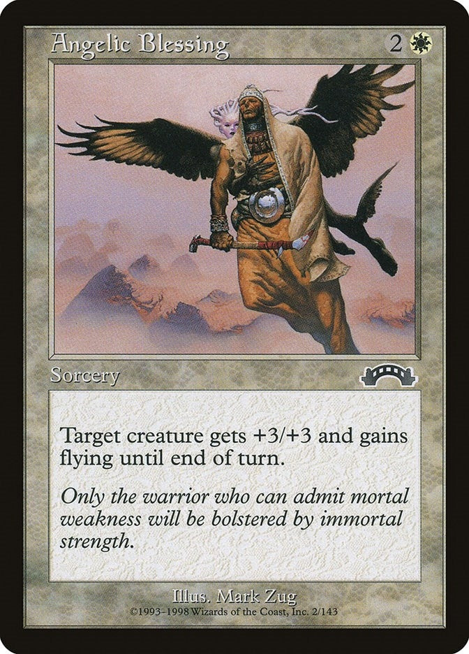 Image for Angelic Blessing (2) (Exodus) - Magic: The Gathering