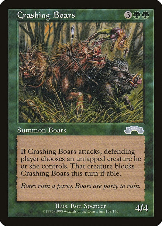 Image for Crashing Boars (108) (Exodus) - Magic: The Gathering