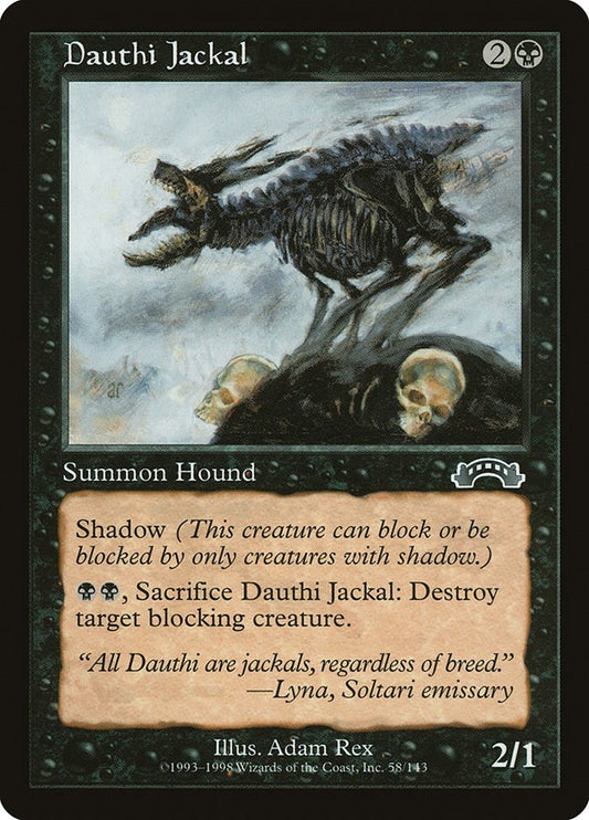 Image for Dauthi Jackal (58) (Exodus) - Magic: The Gathering